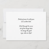 Invitation Champ de coquelicots près d'Argenteuil par Claude (Dos)