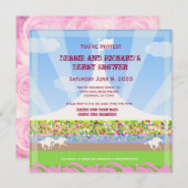 Invitation Champ de courses Jack de cheval et partie de (Devant / Derrière)