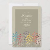 Invitation Champ de fleurs (Devant)