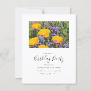 Invitation 'Champ de fleurs de printemps'