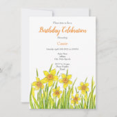 Invitation Champ de jonquilles (Devant)