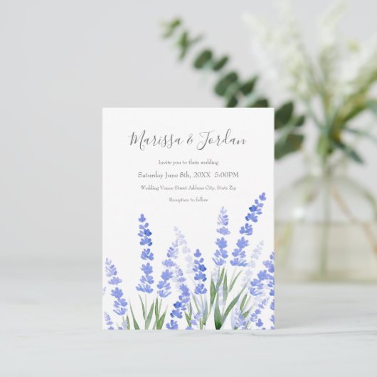 Invitation Champ de Lavande 2 (Debout devant)