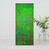 Invitation Champ de pavot Gustav Klimt (Debout devant)