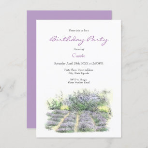 Invitation Champ Lavender