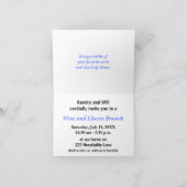 Invitation Champ magenta et bleu rêveur (Intérieur)