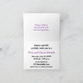 Invitation Champ pourpre et bleu rêveur (Intérieur)