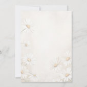 Invitation Champ Rustique de Marguerites Mariage  (Dos)