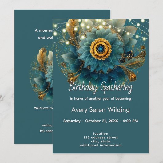 Invitation Champ vivant | Mandala (Devant / Derrière)