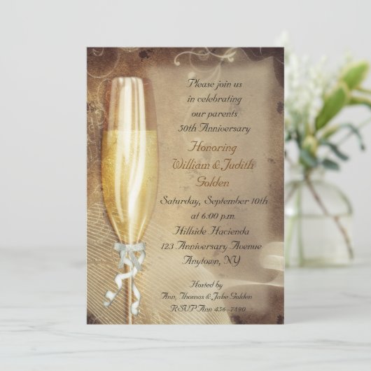 Invitation Champagne (Debout devant)