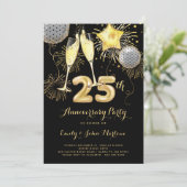 Invitation Champagne 25e anniversaire des Ballons noirs d'or (Debout devant)