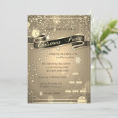 Invitation Champagne Arbre en Verre Compagnie Fête (Debout devant)