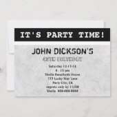 Invitation Champagne au beurre de chien Vintage (Dos)