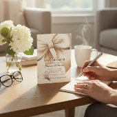 Invitation Champagne Bow Baby Shower QR code Invite