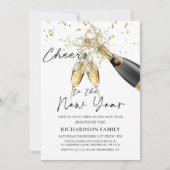 Invitation Champagne Bravo à l'invitation du Nouvel An (Devant)