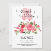 Invitation Champagne Brunch et Fête des mariées Bubby (Devant)