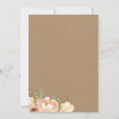 Invitation Champagne Brunch Étincelle Fête des mariées Floral (Dos)