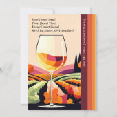 Invitation Champagne Classic Elegance douche nuptiale (Dos)