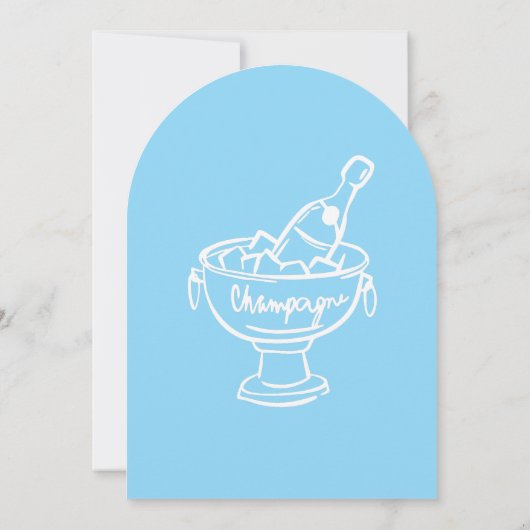 Invitation Champagne Coquette (Dos)