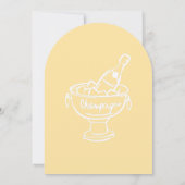 Invitation Champagne Coquette (Dos)