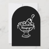 Invitation Champagne Coquette (Dos)