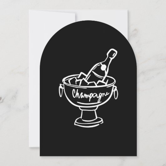 Invitation Champagne Coquette (Dos)