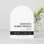 Invitation Champagne Coquette (Debout devant)