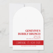 Invitation Champagne Coquette (Devant)