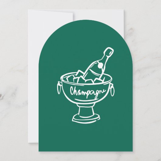 Invitation Champagne Coquette (Dos)