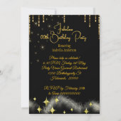 Invitation Champagne Crème Dorée Ethnique Fabuluse d'Annivers (Dos)