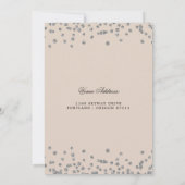 Invitation Champagne d'argent 60e anniversaire Save Date Conf (Dos)