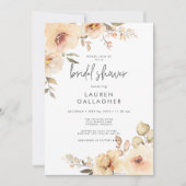 Invitation Champagne d'automne moderne Fête des mariées de ca (Devant)