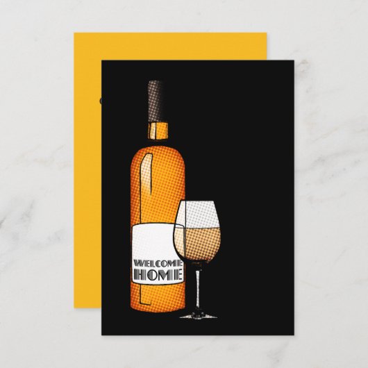 Invitation champagne de bienvenue (Devant / Derrière)