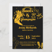 Invitation Champagne de fête (Devant)