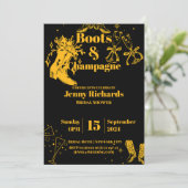 Invitation Champagne de fête (Debout devant)