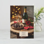 Invitation Champagne et dessert (Debout devant)