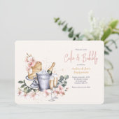 Invitation Champagne et gâteau (Debout devant)