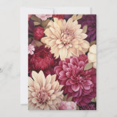 Invitation Champagne et Mariage floral de Bourgogne (Dos)