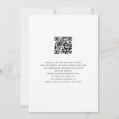 Invitation Champagne Flûtes Mariage Minimaliste (Dos)