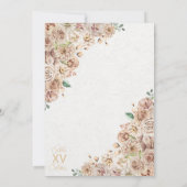 Invitation Champagne Gold Western Charro Quinceanera (Dos)