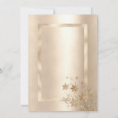 Invitation Champagne Golden Snowflakes Luxury Bridal Shower (Dos)
