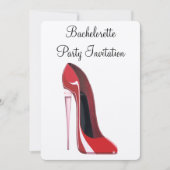 Invitation Champagne Heel Stiletto Bachelorette (Devant)
