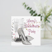 Invitation Champagne High Heures Bachelorette Party (Debout devant)