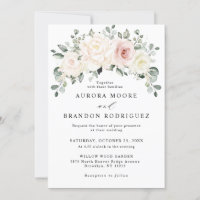 Champagne Ivory Blush rose Floral Mariage