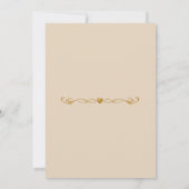 Invitation Champagne Ivory Quinceañera  (Dos)