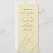 Invitation Champagne Love Infinity Mariage du logo (Dos)