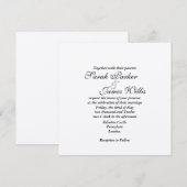 Invitation Champagne métallique - Ajoutez vos propres Invitat (Devant / Derrière)