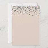 Invitation Champagne Parties scintillant Argent Surprise Swee (Dos)