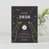 Invitation Champagne Pop | New Years Eve Party (Debout devant)