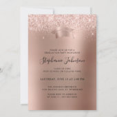 Invitation Champagne rose Gold Blush Pink (Dos)