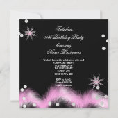Invitation Champagne Rose Haut talons fête d'anniversaire (Dos)